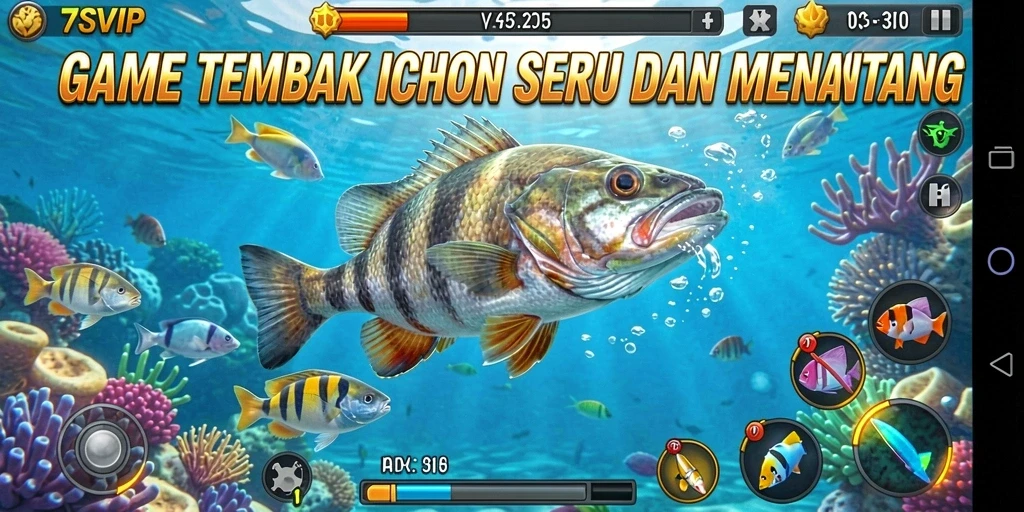 Tampilan gameplay imersif dari Tembak Ikan 7SVIP.