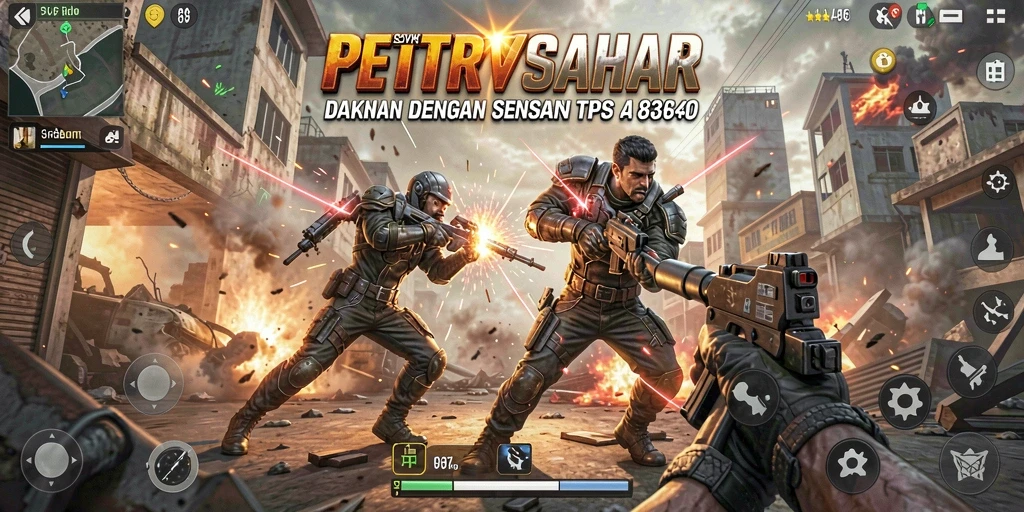 Tampilan aksi seru dalam gameplay TPS 8364.