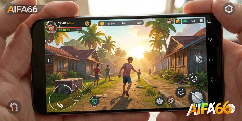 Tampilan gameplay seru dalam AIFA66 yang menggambarkan simulasi kehidupan.