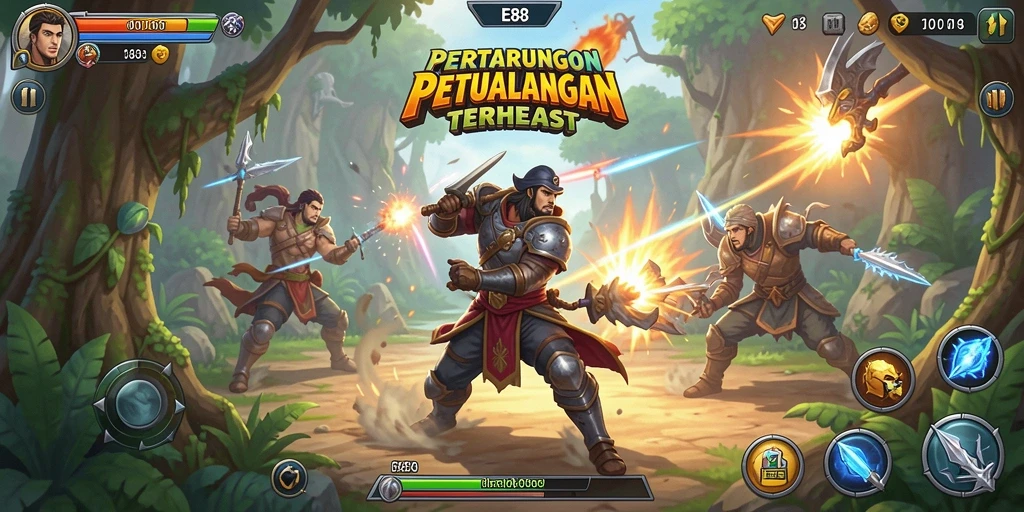 Tampilan menakjubkan gameplay ARPG dalam aksi penuh.