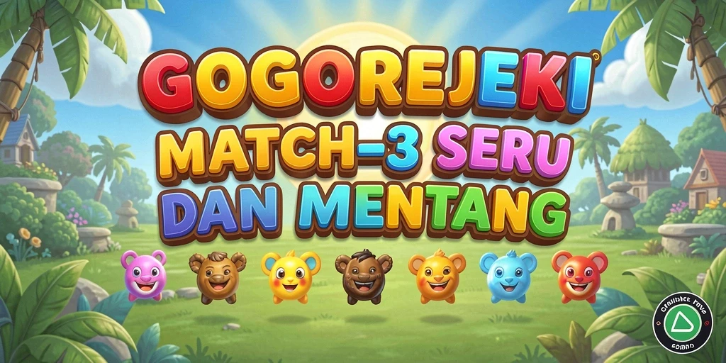 Gameplay GOGOREJEKI menunjukkan keseruan mencocokkan elemen di papan permainan.