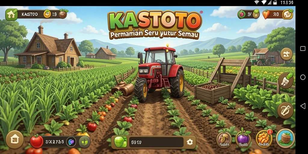 Tampilan gameplay KASTOTO yang seru dan interaktif.