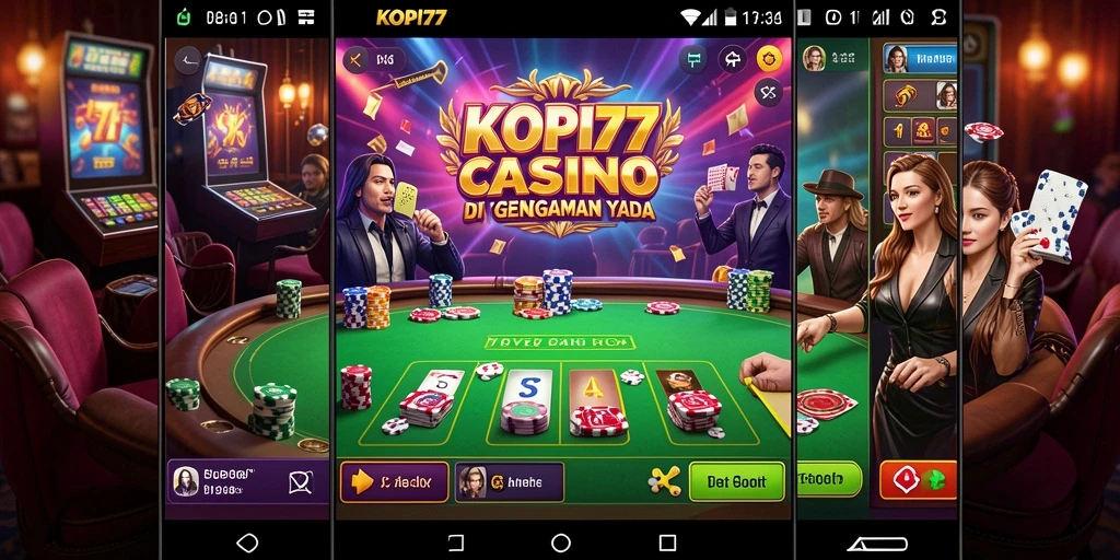 Tampilan gameplay Live Casino yang mengasyikkan di KOPI77.