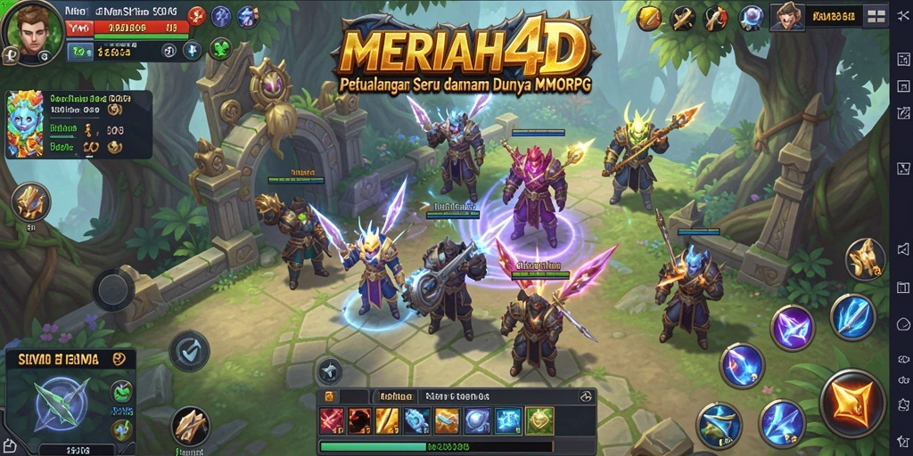 Tampilan menarik dari gameplay MMORPG di MERIAH4D.