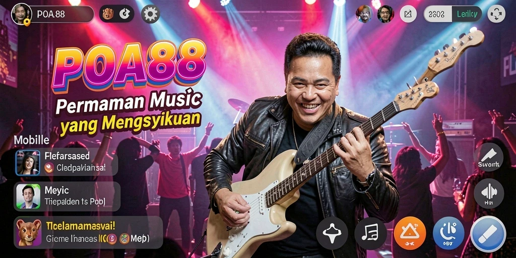 Screenshot POA88 memperlihatkan gameplay musik yang seru dan interaktif.