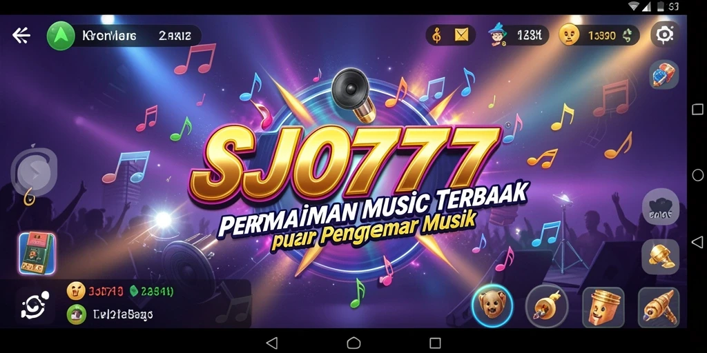 Tampilan gameplay SJO777 yang menarik dengan berbagai lagu.